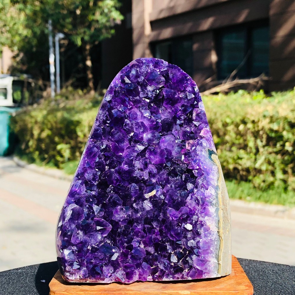 1100g Natural Uruguayan Amethyst Cluster Cave Display Specimen Healing Crystal 222