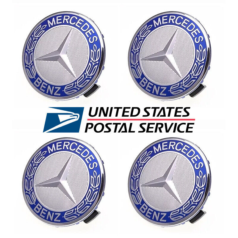x4 MERCEDES Alloy Wheel Center Cover Emblem Logo Badge Star Hub Cap Kit Set