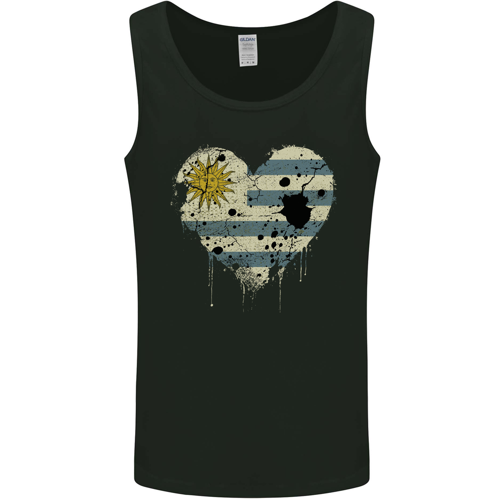 Love Uruguay Flag Uruguayan Day Football Mens Vest Tank Top