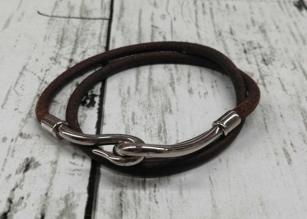 Hermes Jumbo Bracelet in Luxe Leather for Women