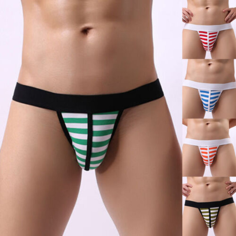 Gay briefs Men Jockstrap Sexy Underwear thongs Strings Underwear Breathable