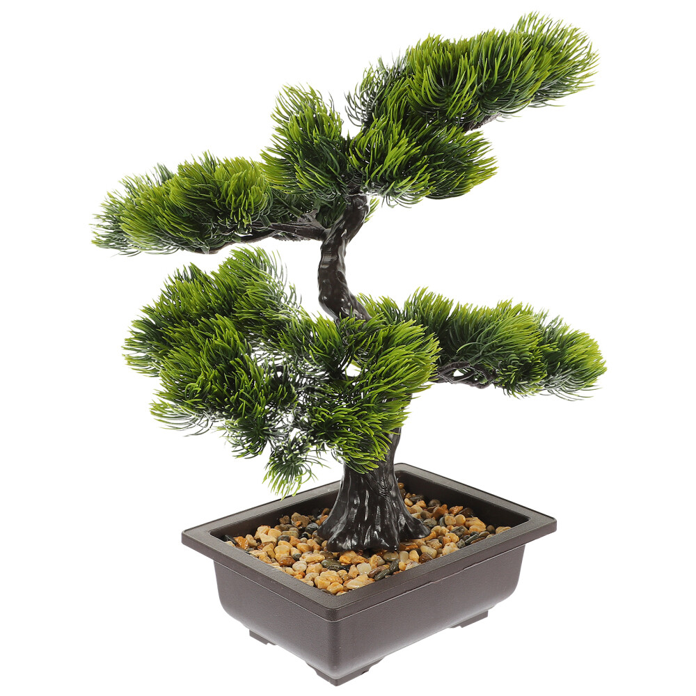 Simulation Bonsai Ornament Artificial Bonsai Pine Tree Realistic Potted Plant