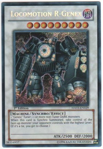 Locomotion R-Genex - HA03-EN029 - Secret Rare - 1st Edition - Heavily Played
