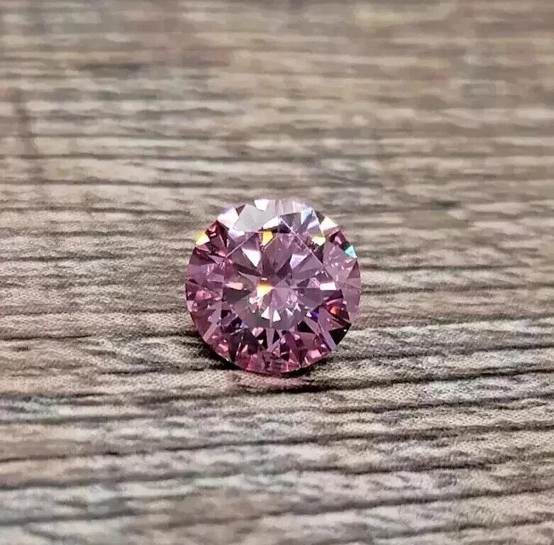 3.50 Ct Lab Grown Pink Diamond Round Cut VVS1 D Grade Certified Stone