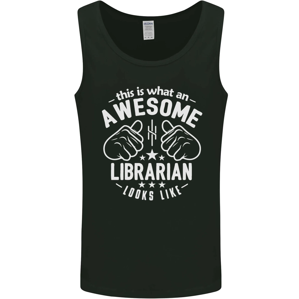 An Awesome Librarian Looks Like Mens Vest Tank Top