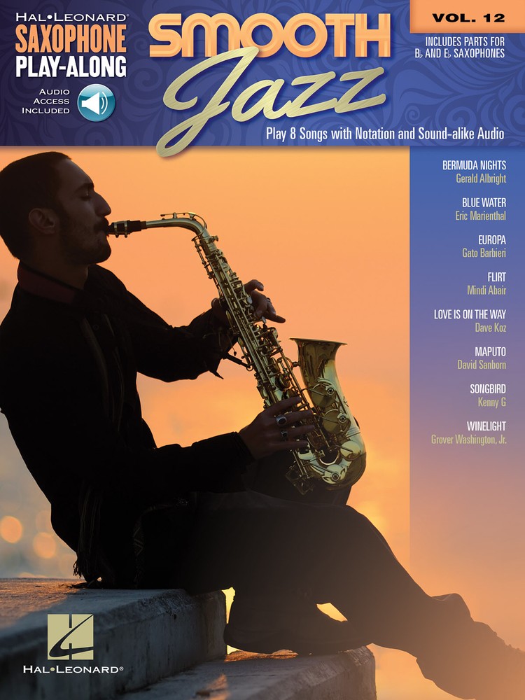 Smooth Jazz Eb Alto Bb Tenor Saxophone Play-Along Vol 12 Sheet Music Book Audio