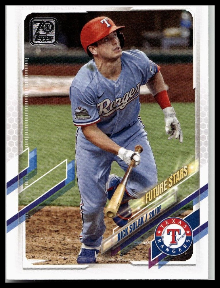 2021 Topps Baseball Card #583 Nick Solak RC Texas Rangers
