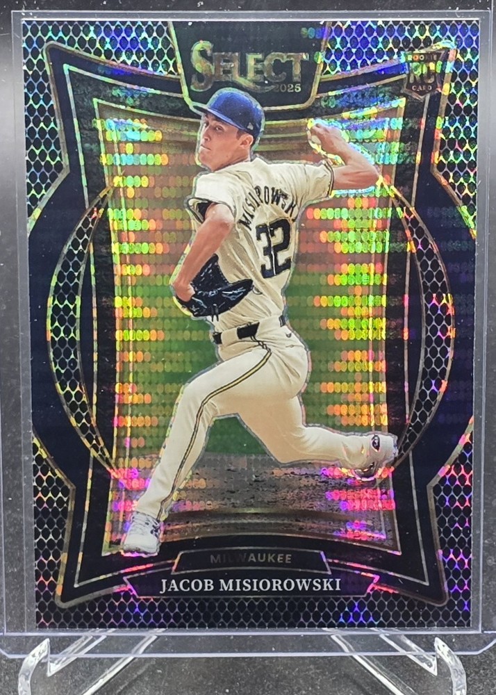 2025 Panini Select Jacob Misiorowski 1/1 Black Snake Skin Pulsar Prizm RC SSP