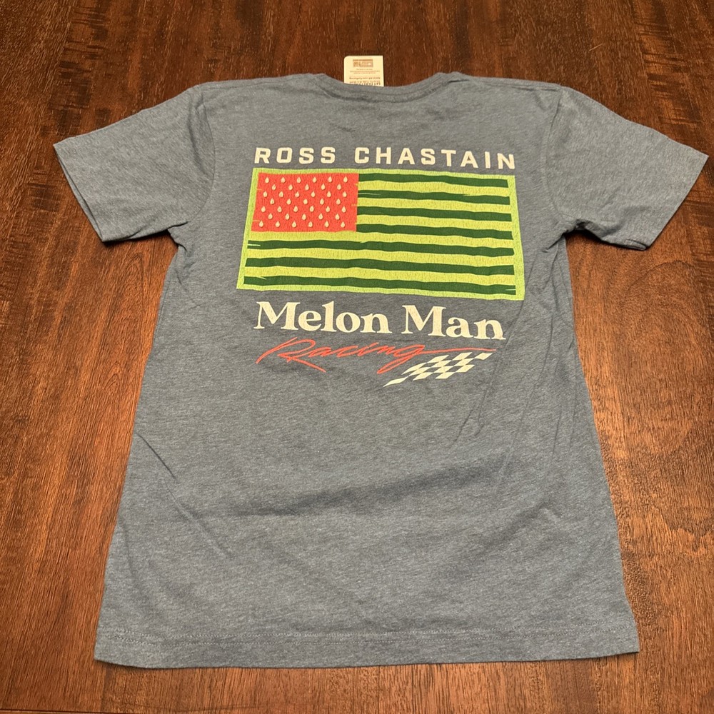Ross Chastain #1 NASCAR 2025 Watermelon Flag Melon Man Shirt - Men’s Small