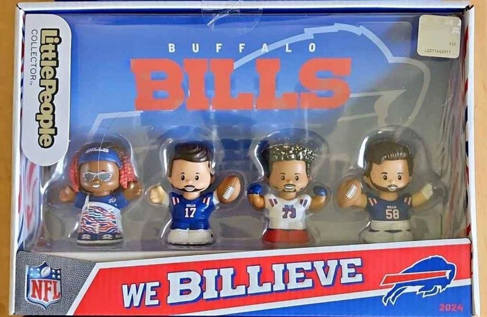 Buffalo Bills 2024 Little People Set Fisher Price Josh Allen Dawkins Milano