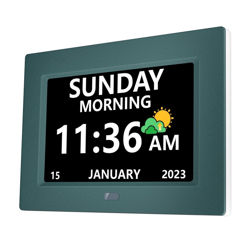 7 Inch Large Display Digital Clock with Day and Date for Seniors and Memory Care