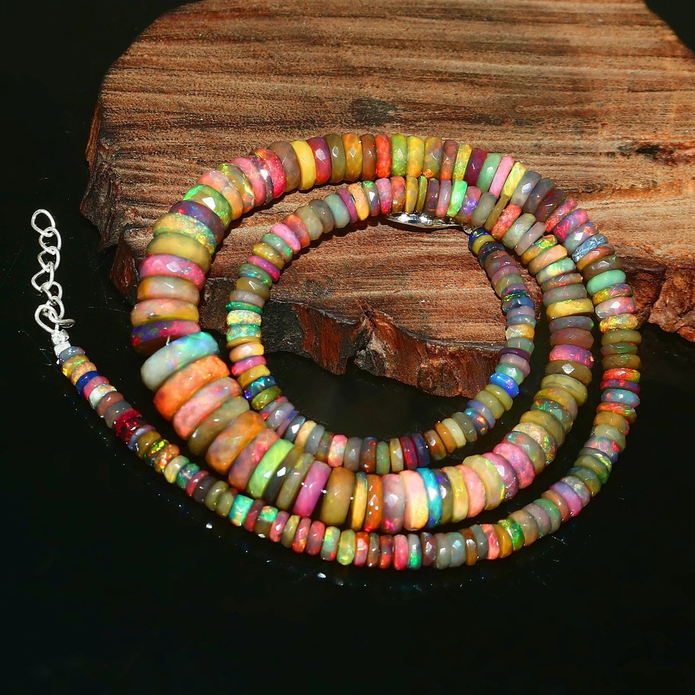 100% Ethiopian Opal Beads Precious Opal Handmade Jewelry Gemstone Opal 1379