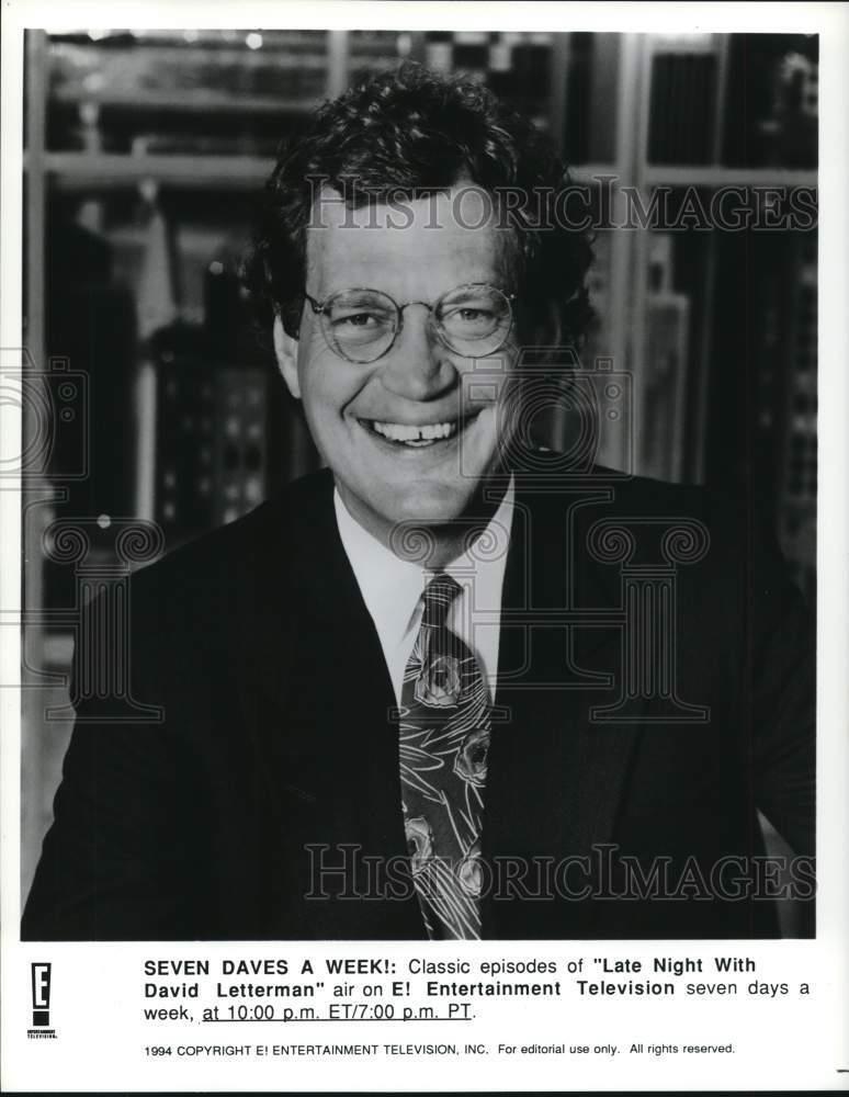 1994 Press Photo David Letterman, Host of 
