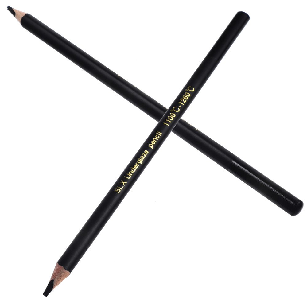 2 Pcs Underglaze Pencil for Pottery Pencils Black Pens Decorate Ceramics