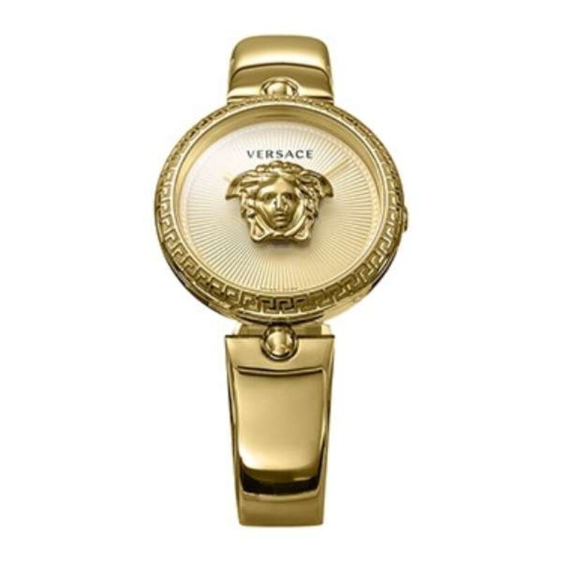 Versace Palazzo Empire Gold Stainless Steel Womens Watch VECQ00618