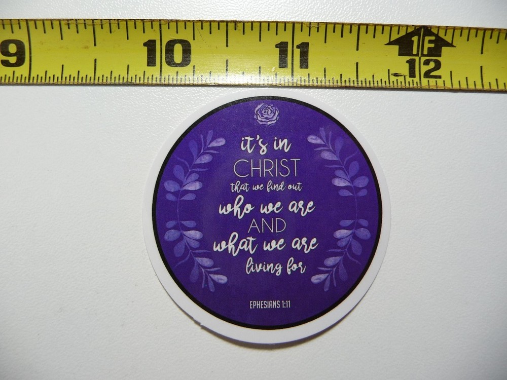 Christ Who What We Are Decal Sticker for Church Christian Faith Belief