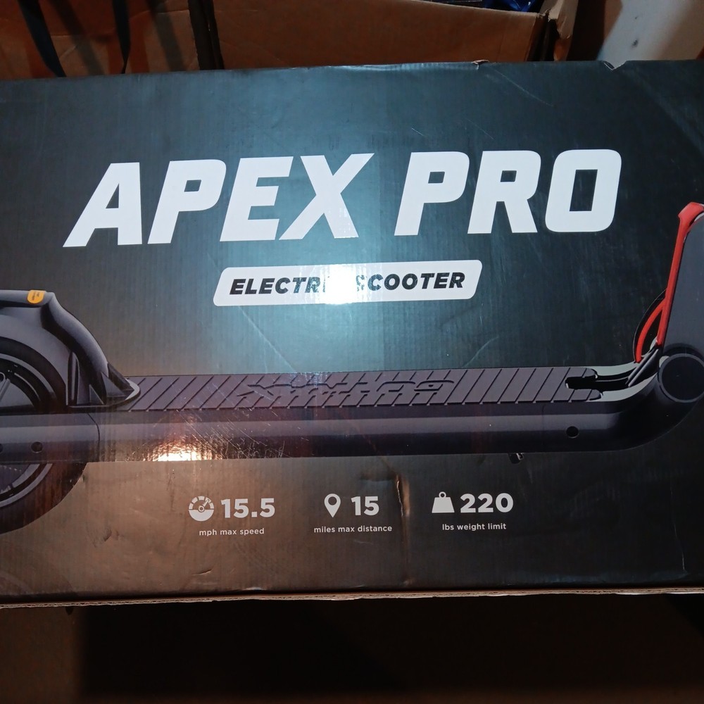 GOTRAX Apex PRO 250W Black Electric Scooter for Adults