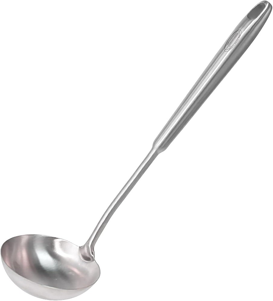 Newness Soup Ladle, [Rustproof, Heat Resistance, Integral Forming] Silver