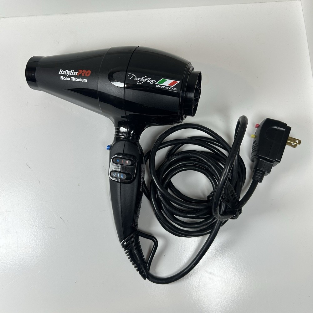 Babyliss Pro Nano Titanium Portofino 6600 Hair Dryer BNT6610 Black
