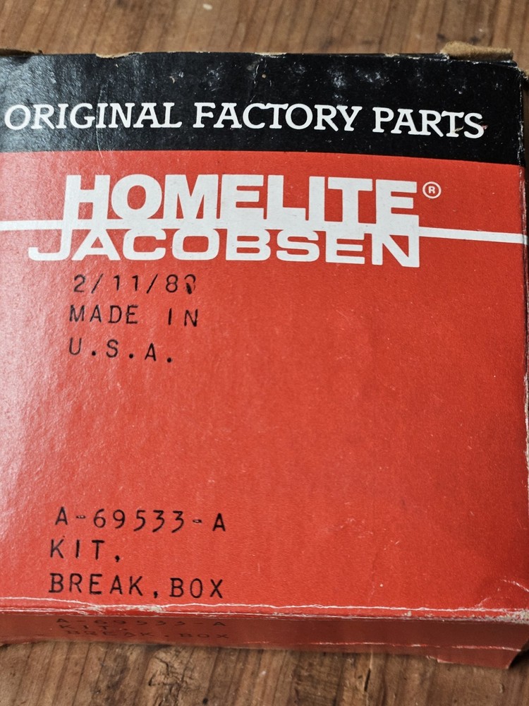 NOS Homelite Jacobsen Breaker Box Kit A-69533-A for Vintage Restoration