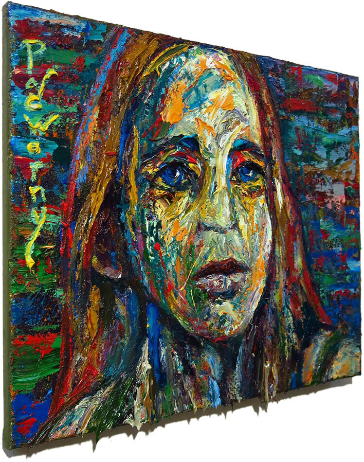 ORIGINAL OIL█PAINTING█VINTAGE█ART█SIGNED ART OUTSIDER ABSTRACT EXPRESSIONIST POP