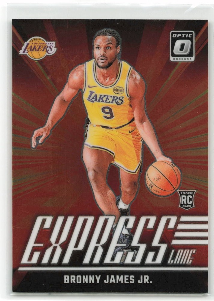 2024-25 Panini Donruss Optic Express Lane Bronny James Jr. #4 Lakers RC