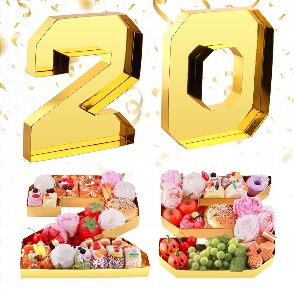 New Years Eve Party Supplies 2025-2025 Number Charcuterie Board Box - 13.7