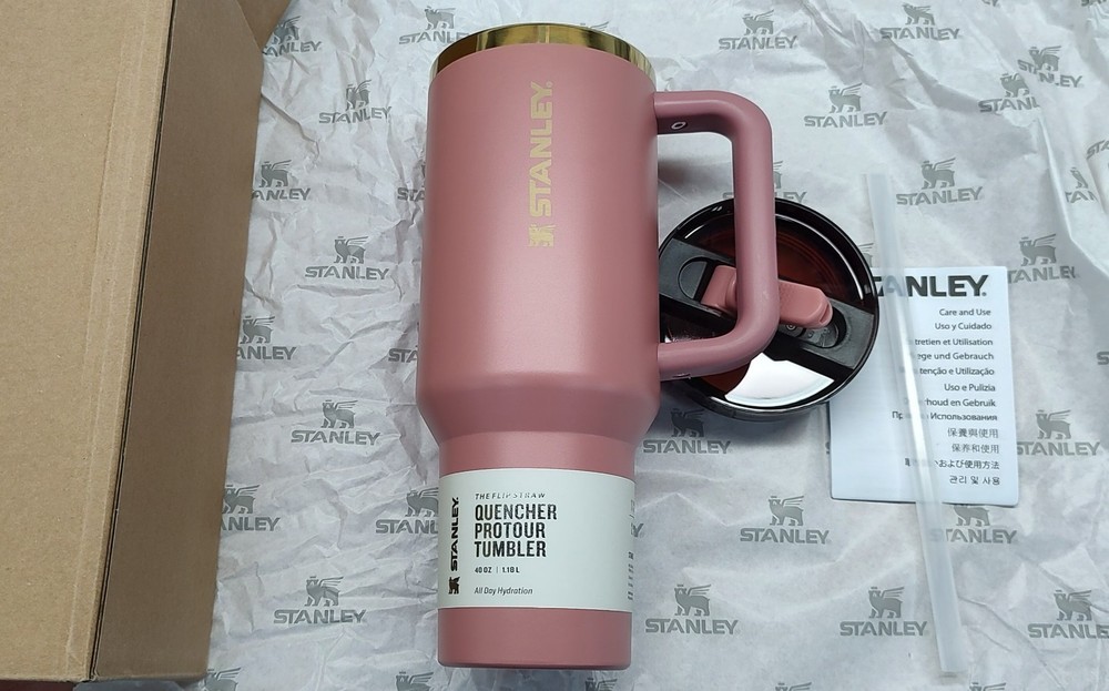 STANLEY Quencher ProTour Flip Straw Antique Pink Tumbler 40 OZ Free Shipping