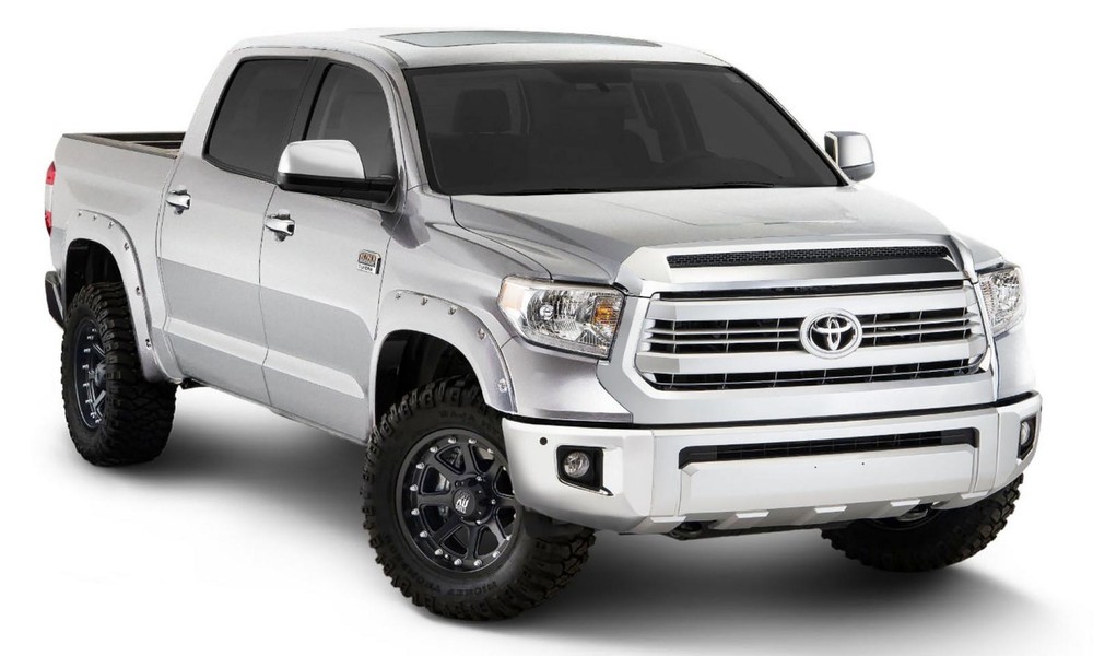 Bushwacker Pocket Style Fender Flares Super White Smooth Finish 4-Piece Set