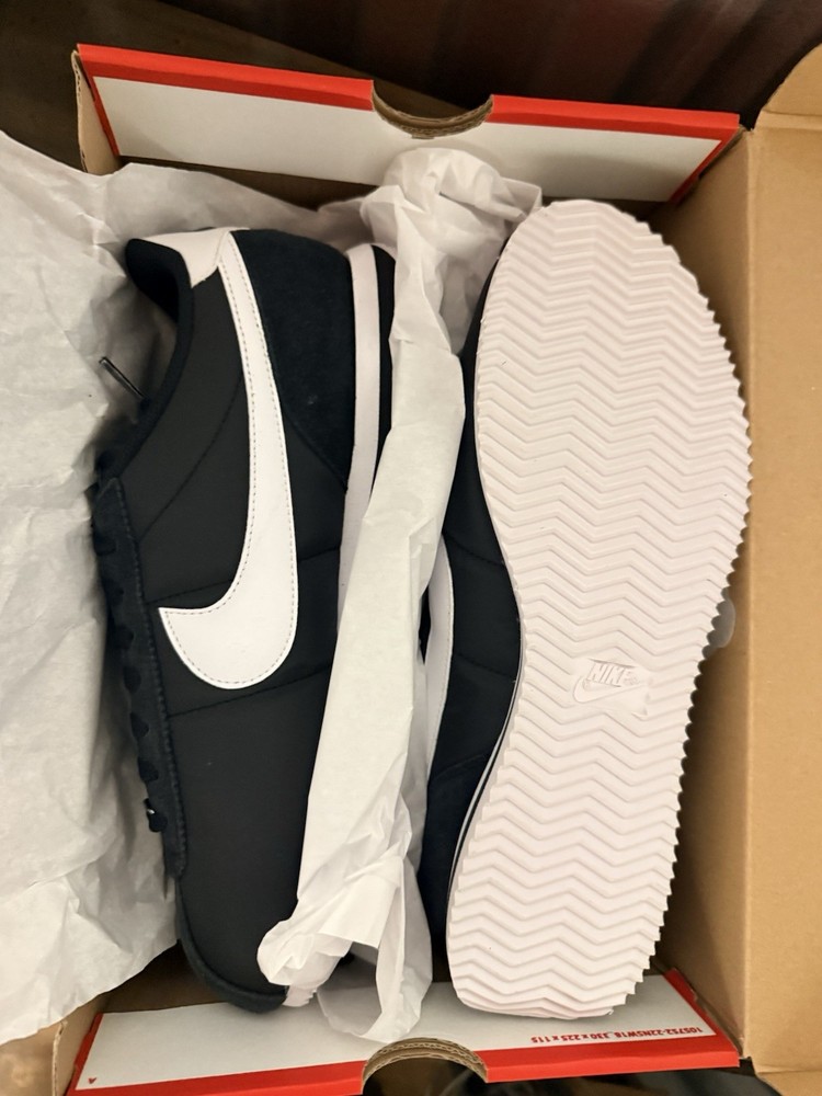 Nike Cortez TXT Black/White Sneaker Textile Upper HF0263-001 2024 Men's Athletic