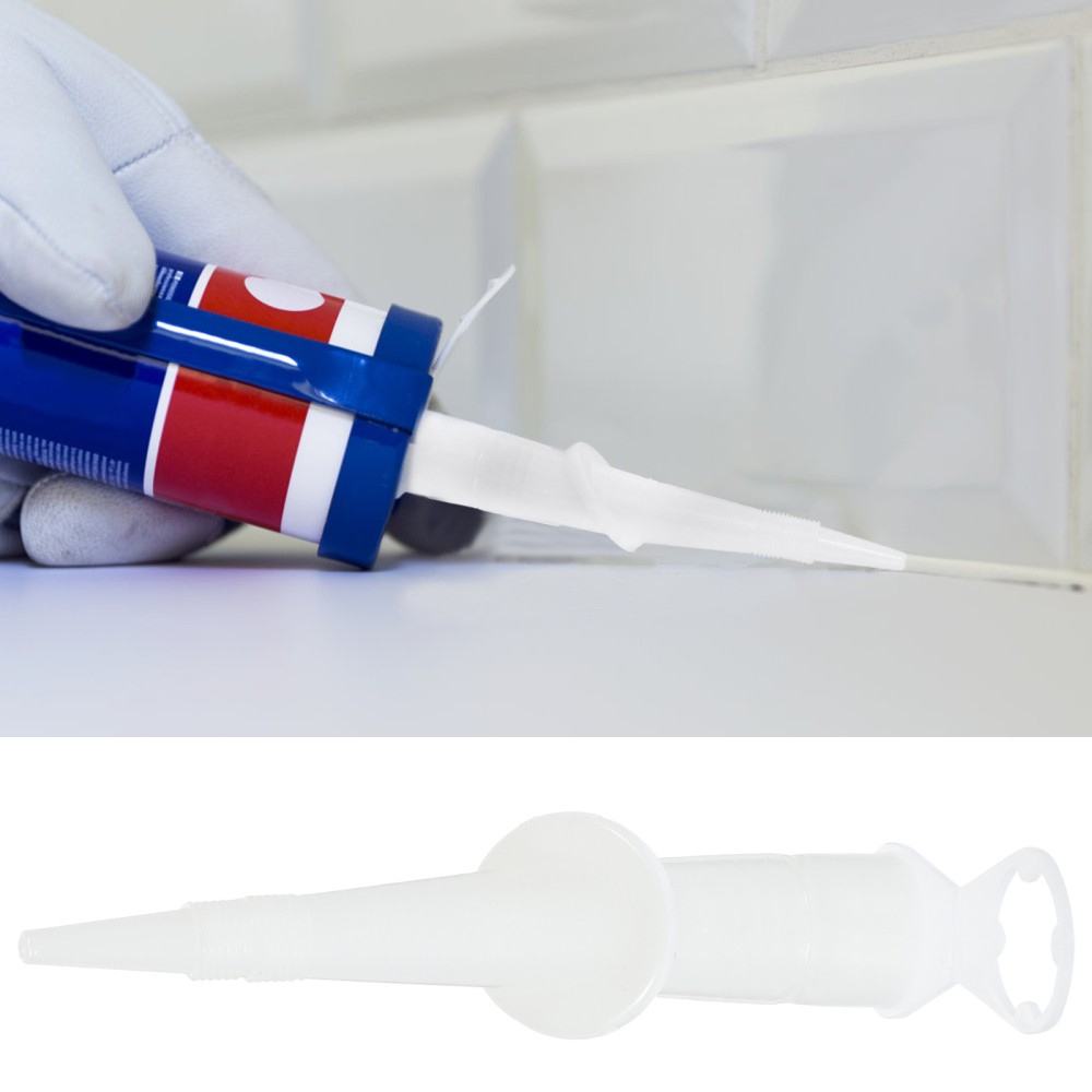 10-piece flexible caulking nozzle set for smooth sealing finishes