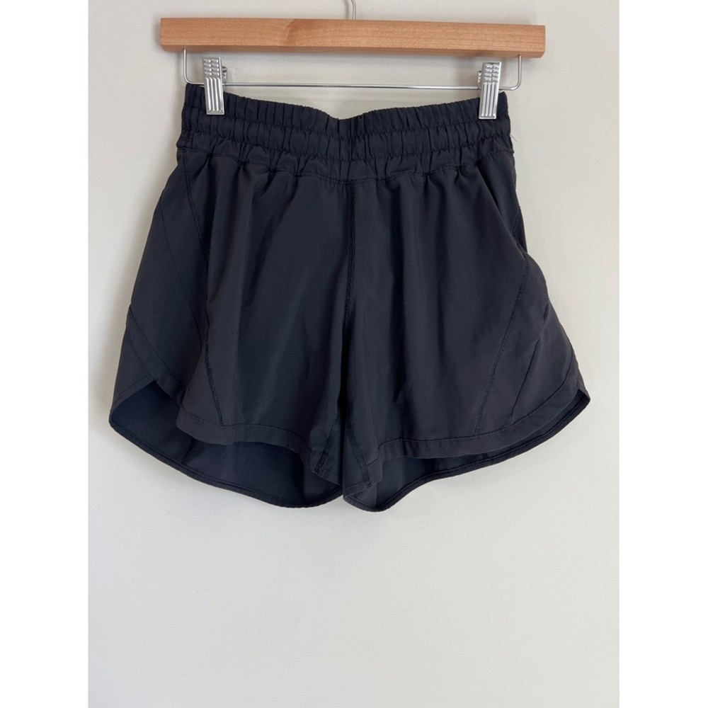 Lululemon Athletic Track Shorts Black Size 6 Long Running