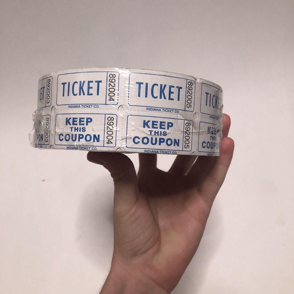 Indiana Ticket Co Blueberry Double Roll 2,000 New