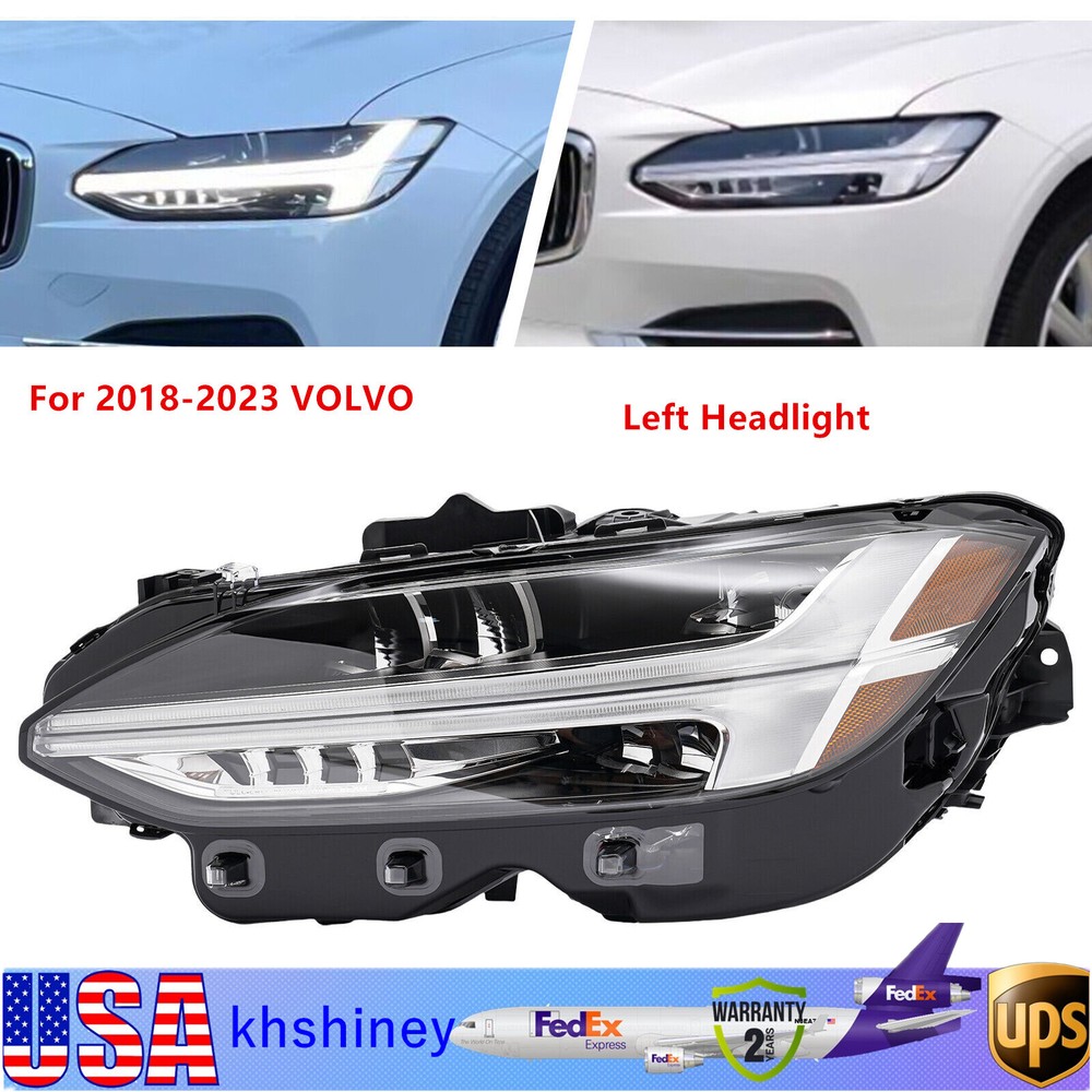2018-2023 VOLVO S90 V90 Left Full LED DRL Headlight Driver Side Assembly  