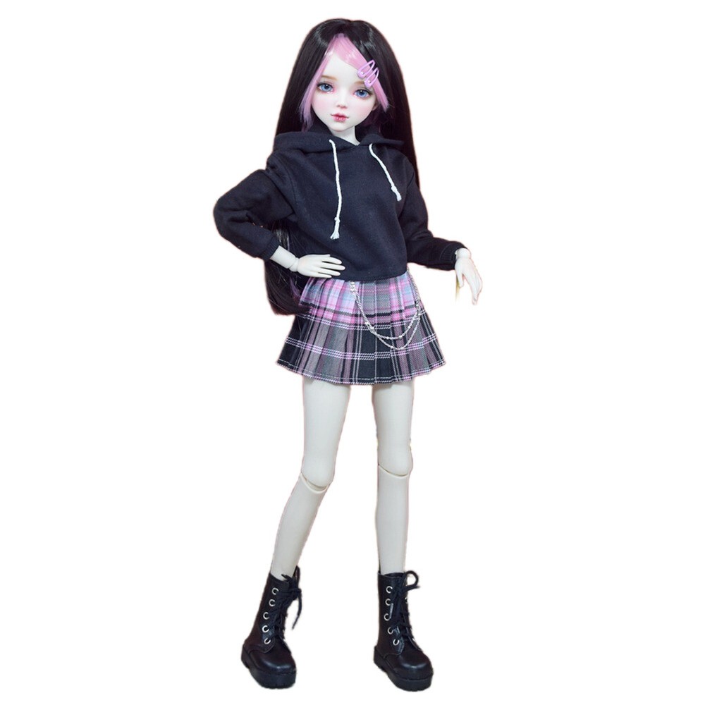 Upgrade 56cm Lifelike Female BJD Doll with 1/3 Moveable Joints Full Set-image