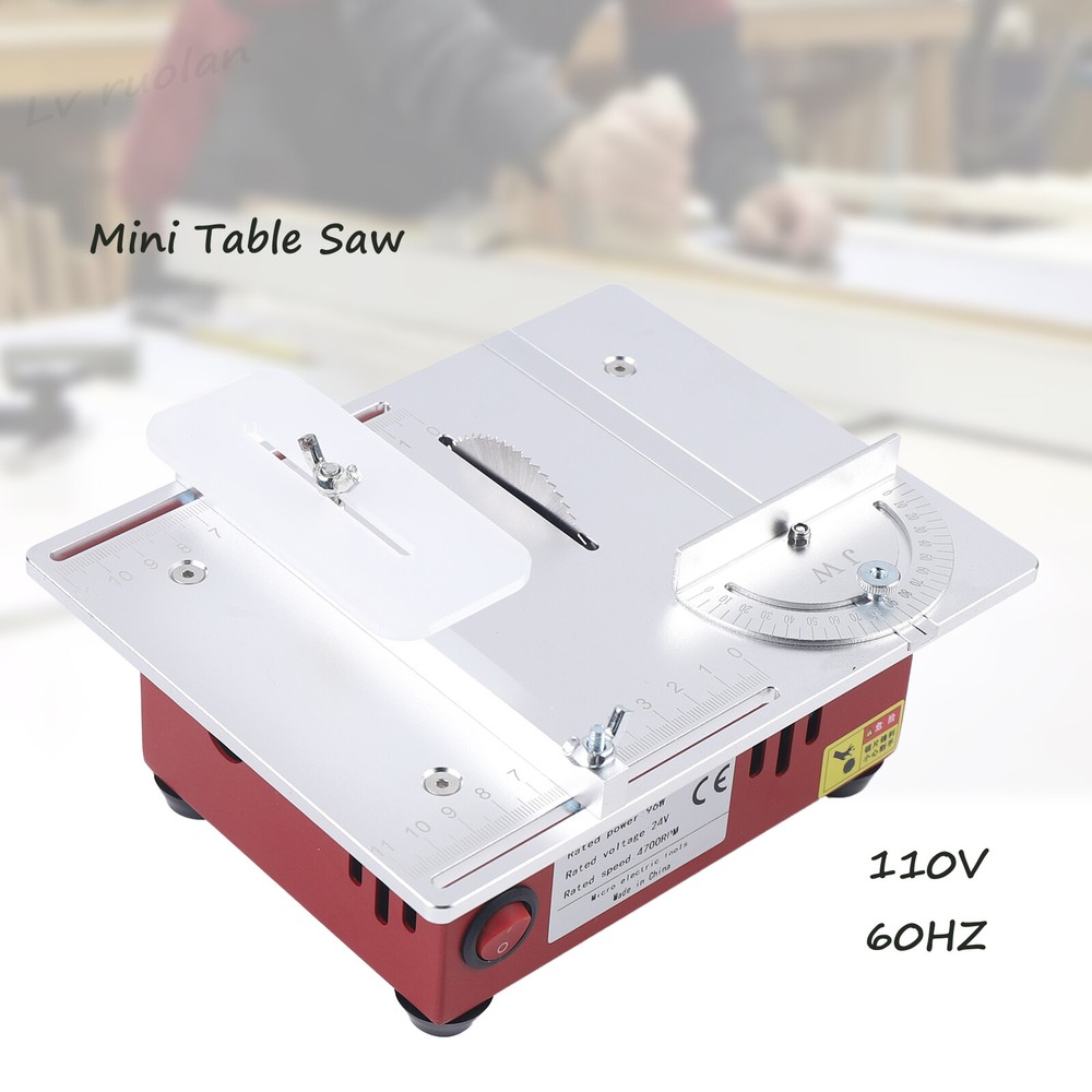 Mini Table Saw for Wood & PCB Cutting - 9200RPM Bench Top Tool