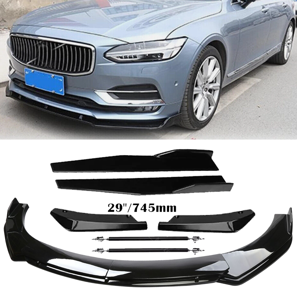 Volvo S40 S70 S80 Front Rear Bumper Lip Spoiler Splitter Side Skirt Kit
