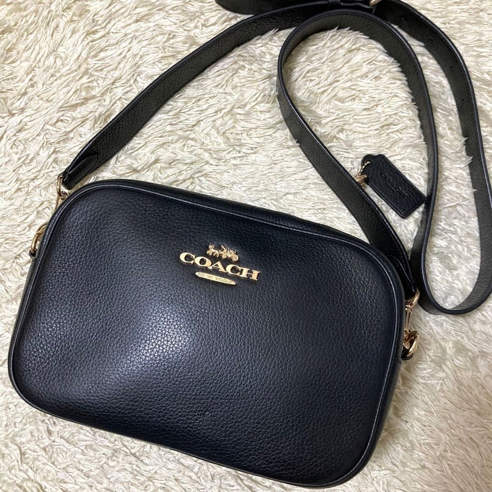 COACH Jamie Leather Black Camera Bag Large Crossbody in Excellent Condition