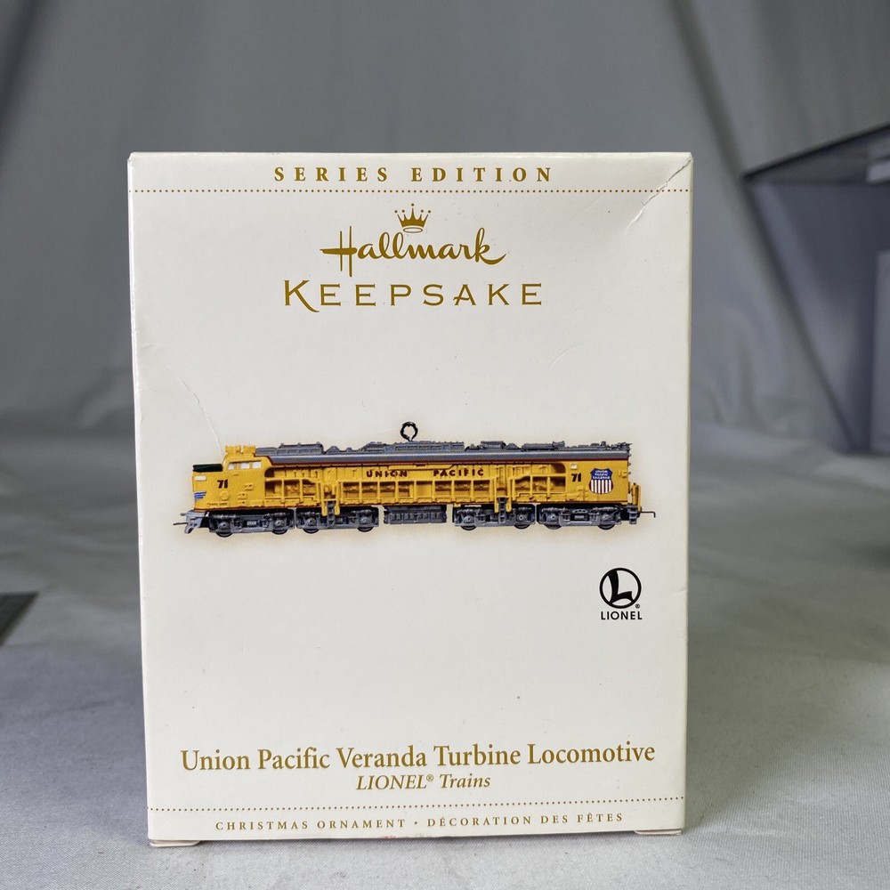 Union Pacific Veranda Turbine Lionel Train Die-Cast Hallmark Ornament