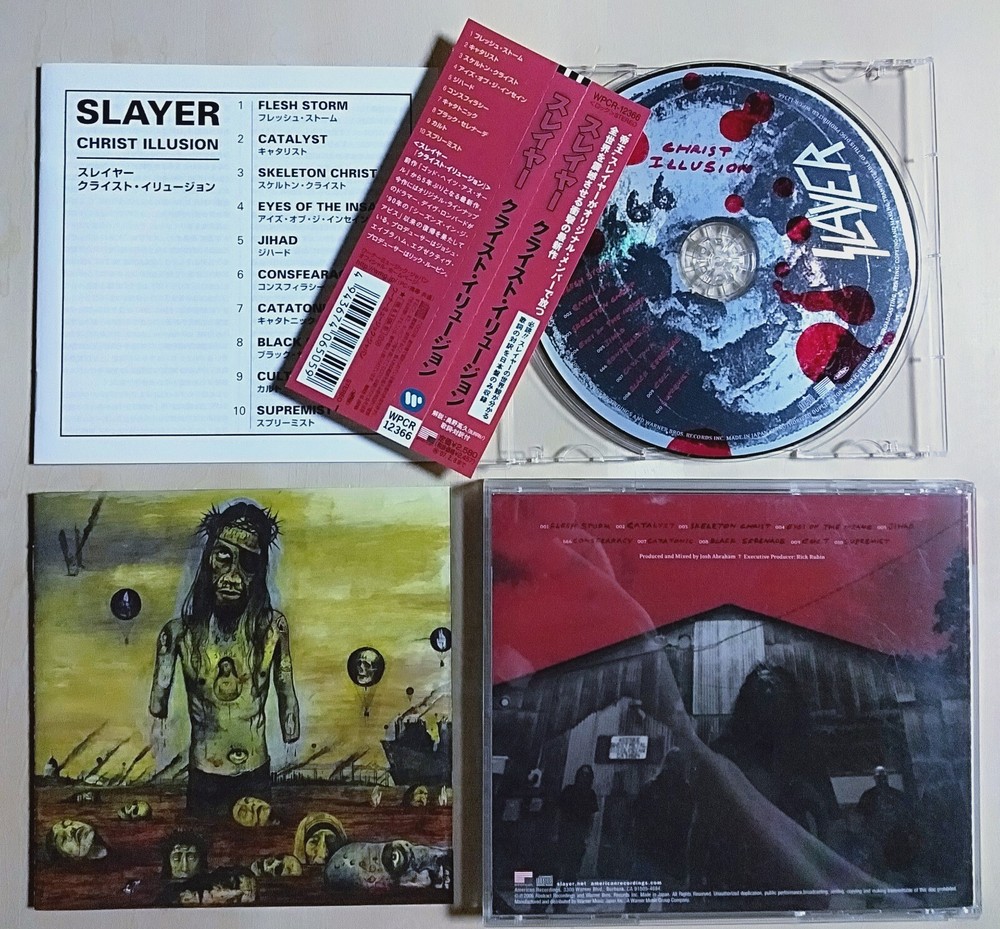 SLAYER - Christ Illusion - 2006 JAPAN CD OBI ** GRIP INC. , TESTAMENT