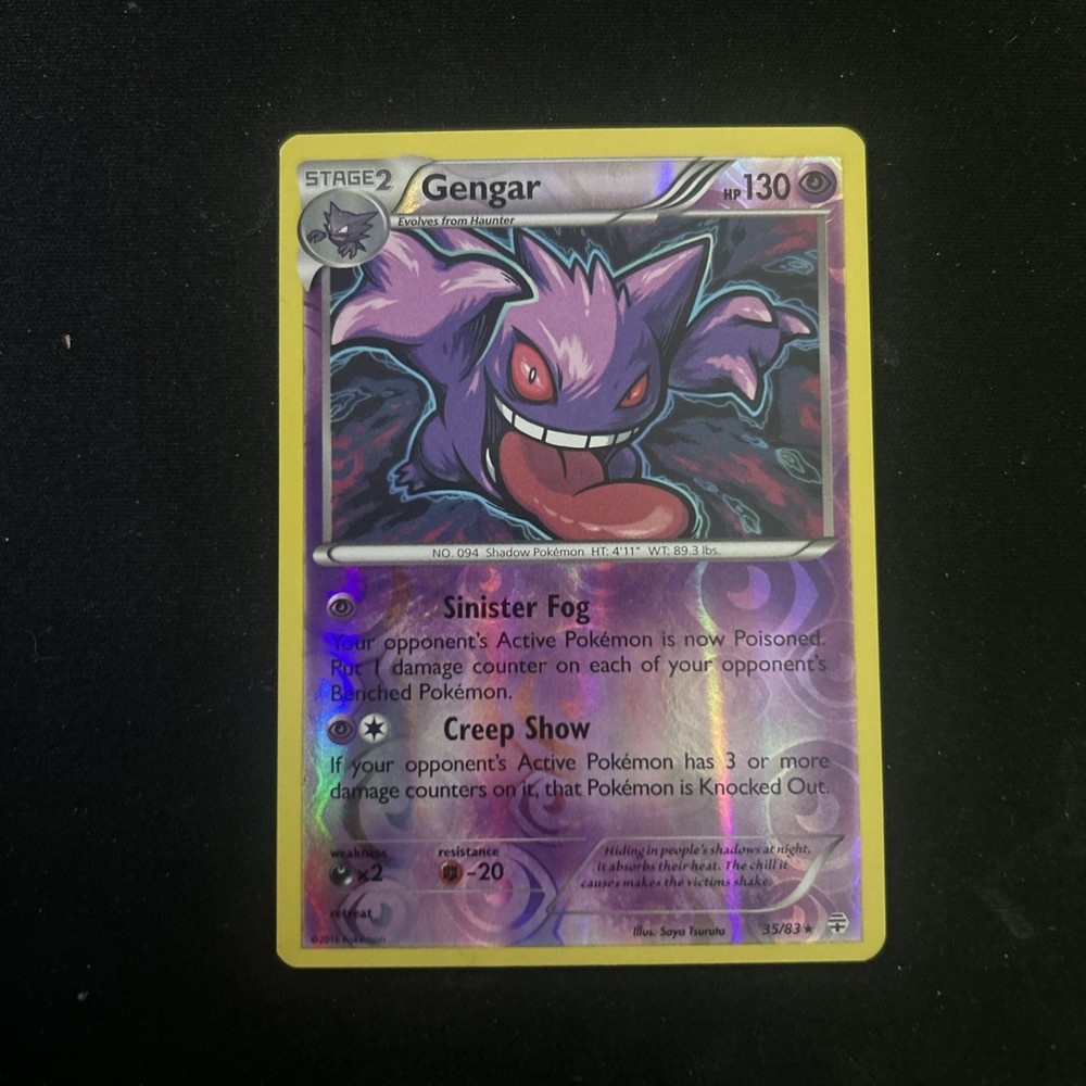 Pokémon TCG Gengar 35/83 Reverse Holo Rare NM Generations