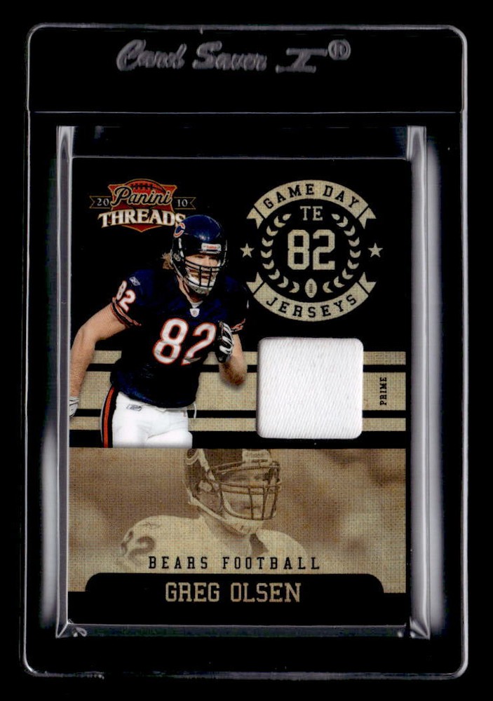 2010 Panini Threads Game Day Jerseys Prime #24 Greg Olsen Jersey /50 - NM-MT-image