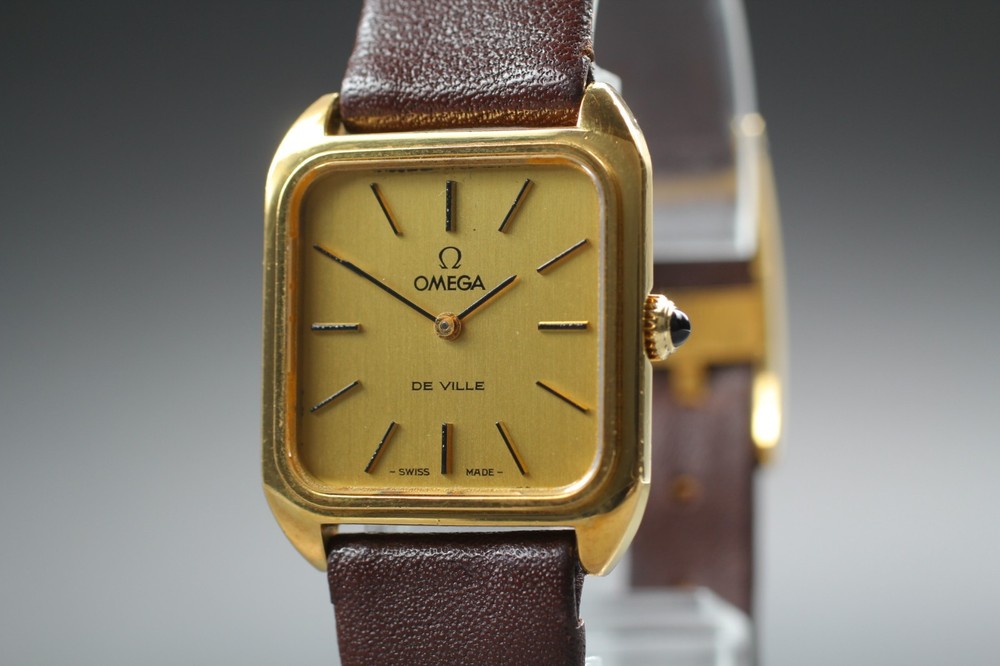 [NEAR MINT] Omega De Ville Cal.625 Tank Gold Dial Manual Unisex Watch From JAPAN