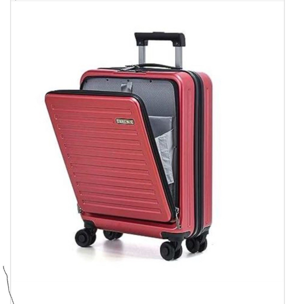 TydeCkare 20 Inch Lightweight Carry-On Luggage with Front Pocket and Compact Travel Design