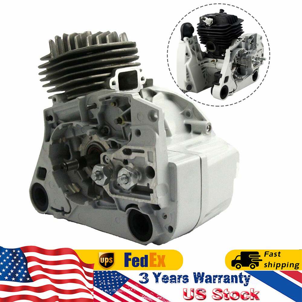 Stihl MS440 Chainsaw Engine Parts Crankcase Cylinder Piston Crankshaft
