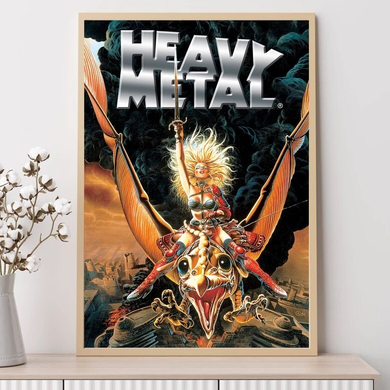 Heavy Metal Movie Poster Art Prints for Home Decor and Wall Art