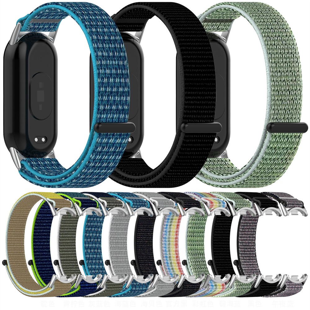 Fashion Durability Nylon Strap Steel Tip Woven Strap for Band 8/8NFC