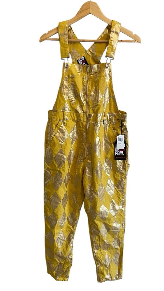 Harley Quinn Birds of Prey Yellow Overalls Size M NWT Her Universe