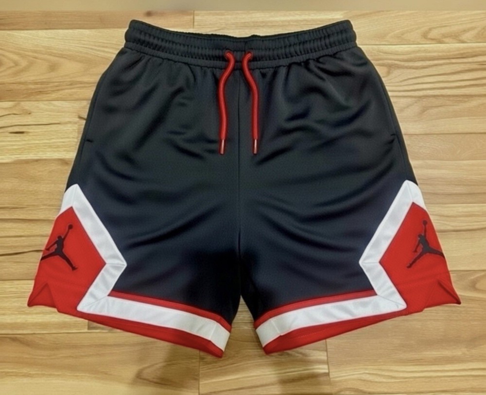 Jordan Dri-FIT Basketball Shorts Black Red White Youth L 12–13