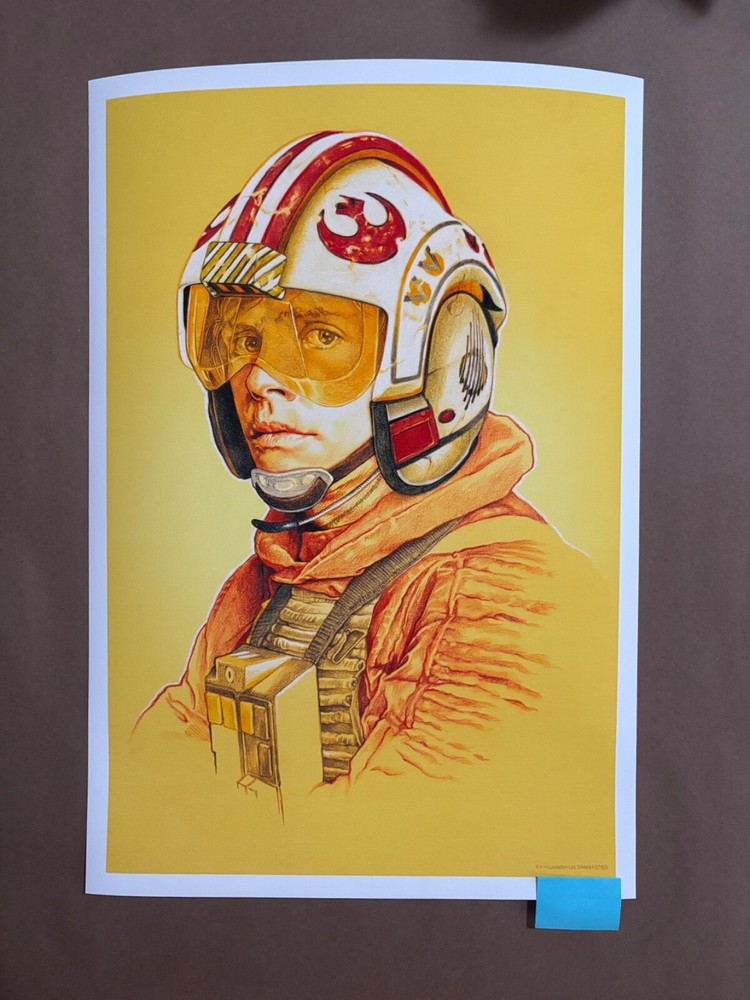 Gabz Domaradzki Star Wars Luke Skywalker Bottleneck Gallery Poster NT Mondo Art Print